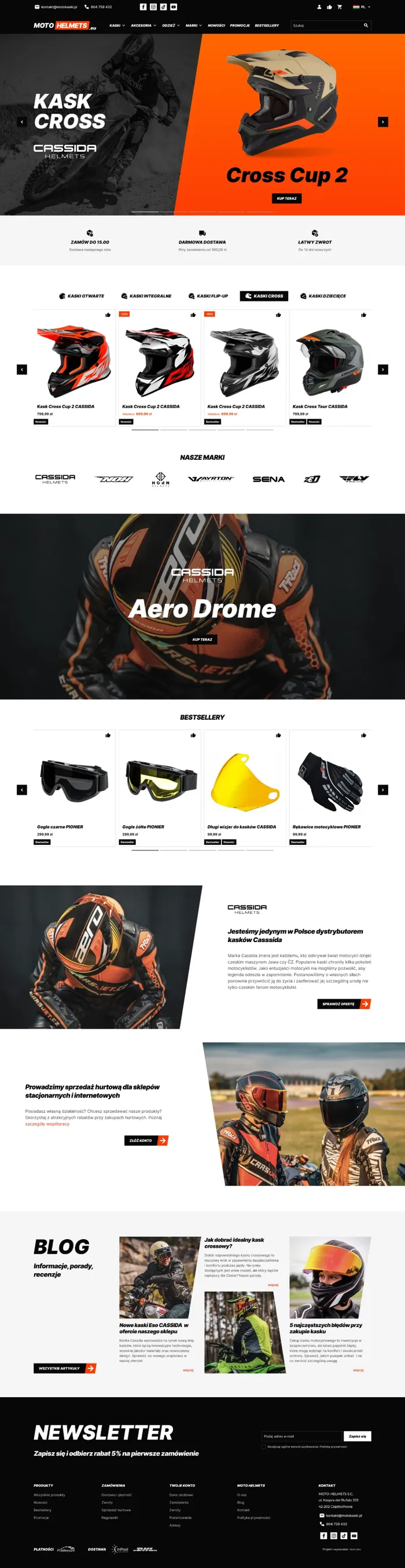Sklep internetowy dla Motohelmets